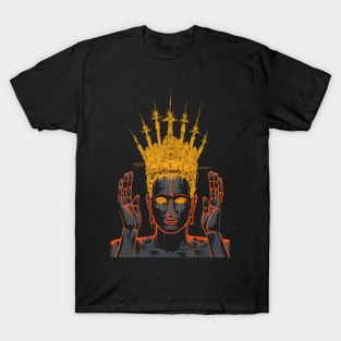 Basquiat Inspired Black King T-Shirt